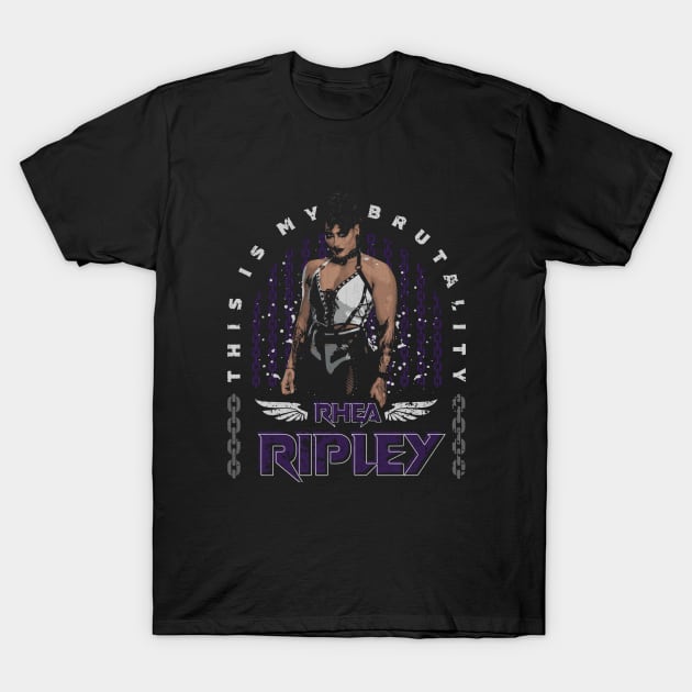 Rhea Ripley My Brutality T-Shirt by artbygonzalez